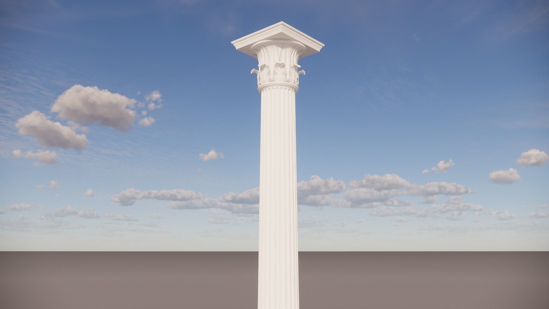 Corinthian Column Tower of the Wind 3D model_3
