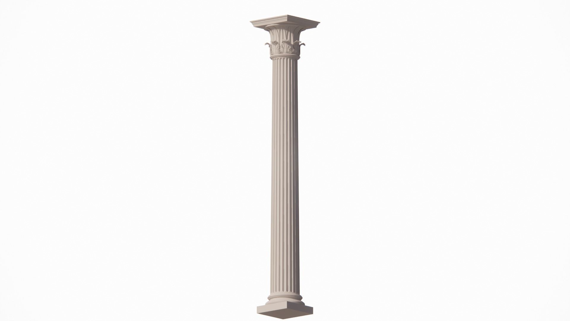 Corinthian Column Tower of the Wind 3D model_4