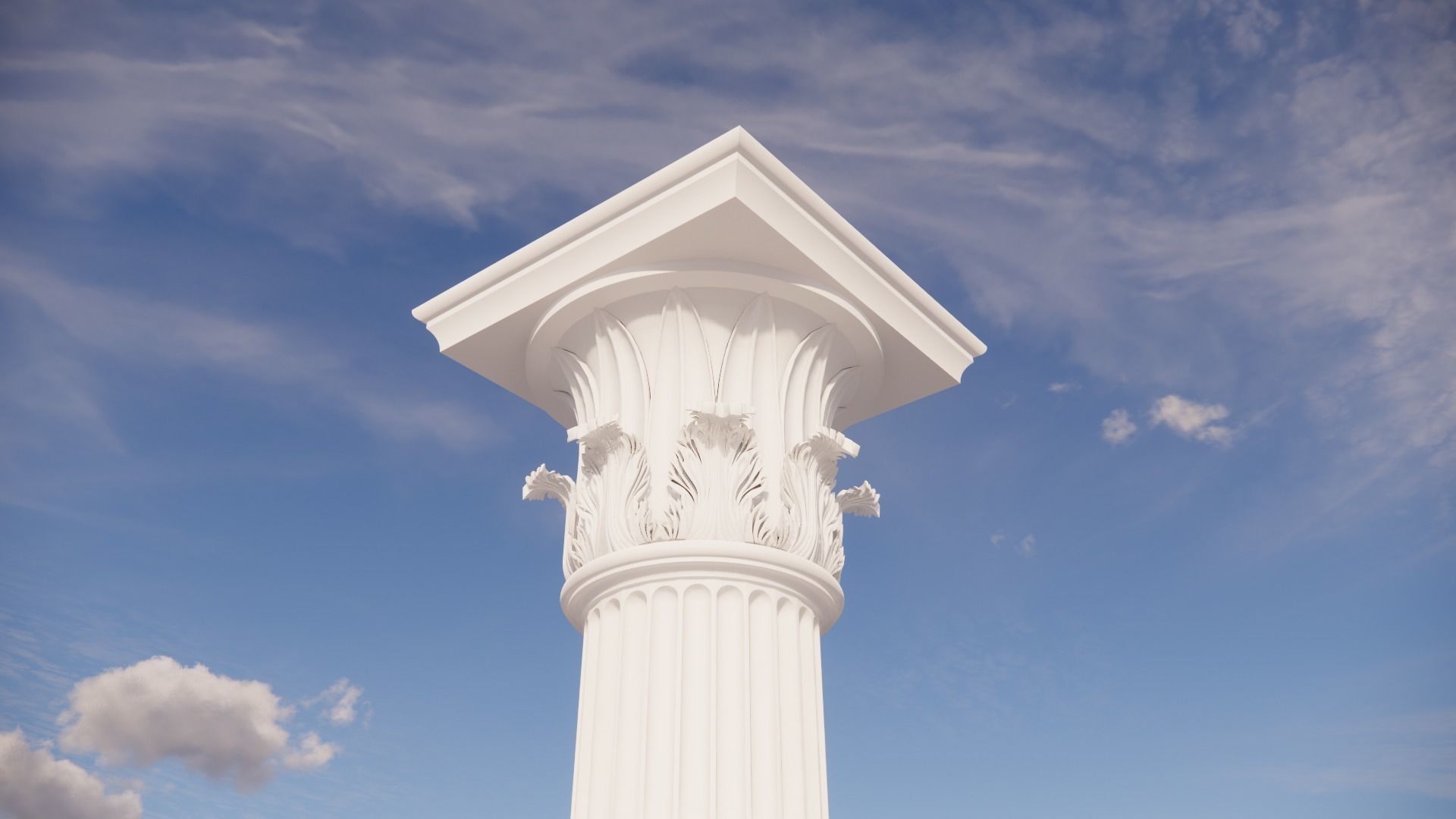 Corinthian Column Tower of the Wind 3D model_1