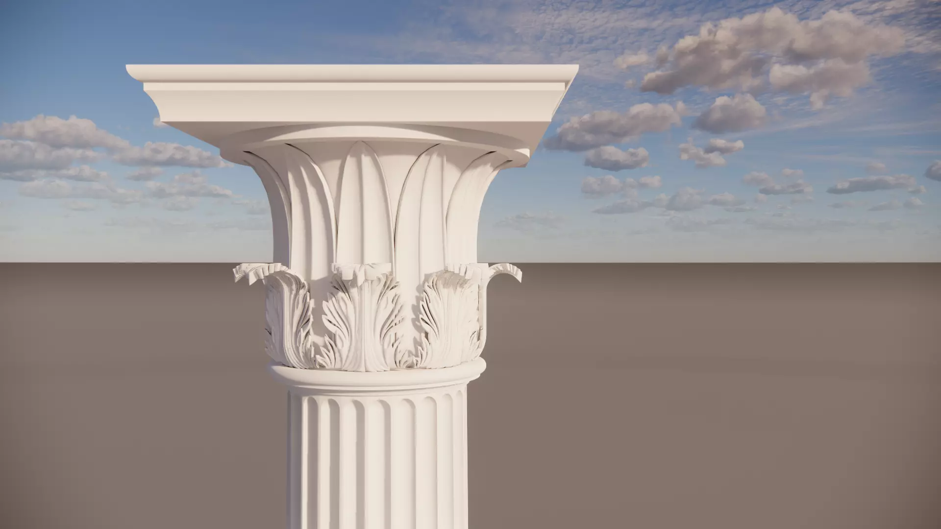 Corinthian Column Tower of the Wind 3D model_0