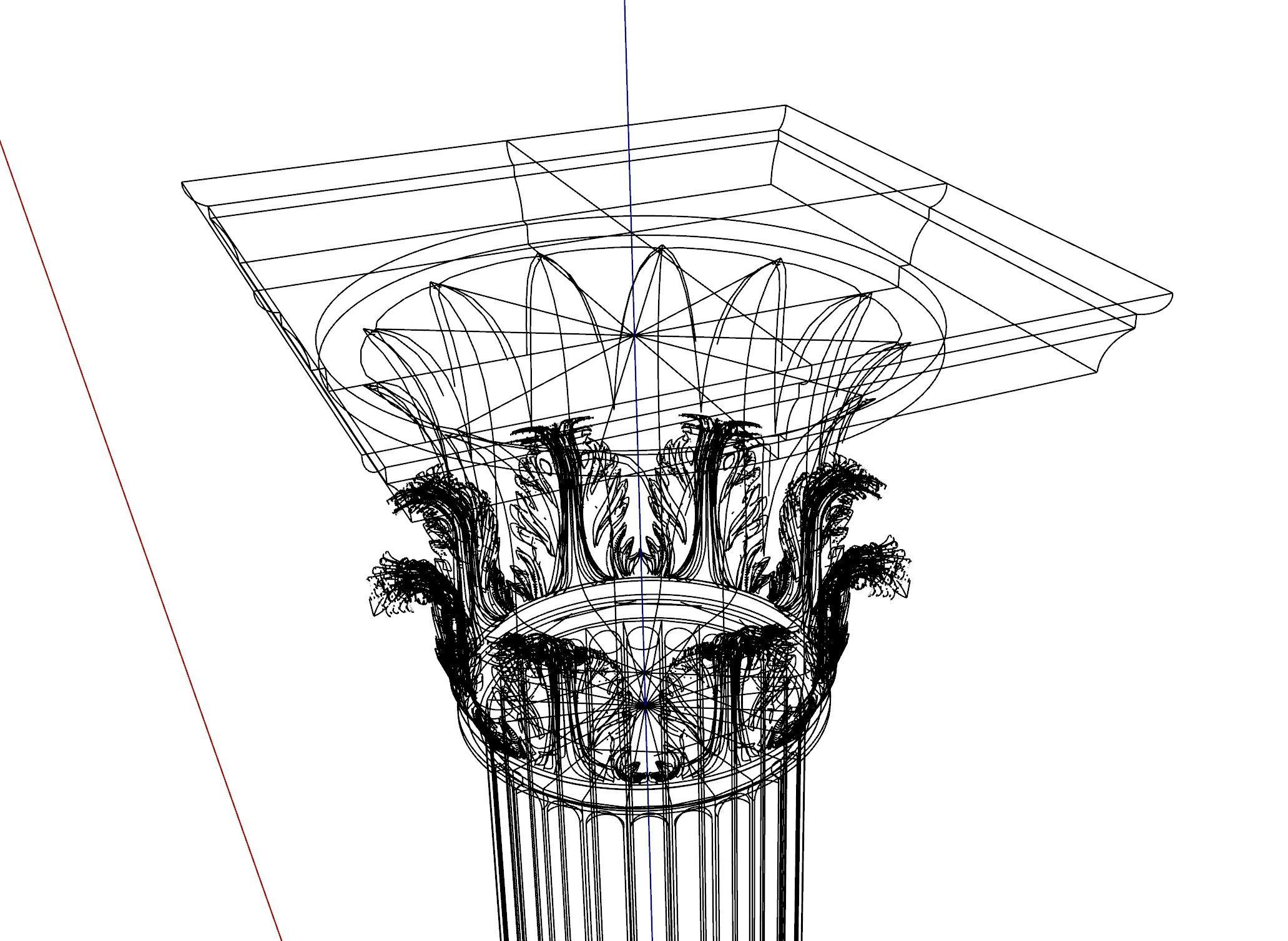 Corinthian Column Tower of the Wind 3D model_2