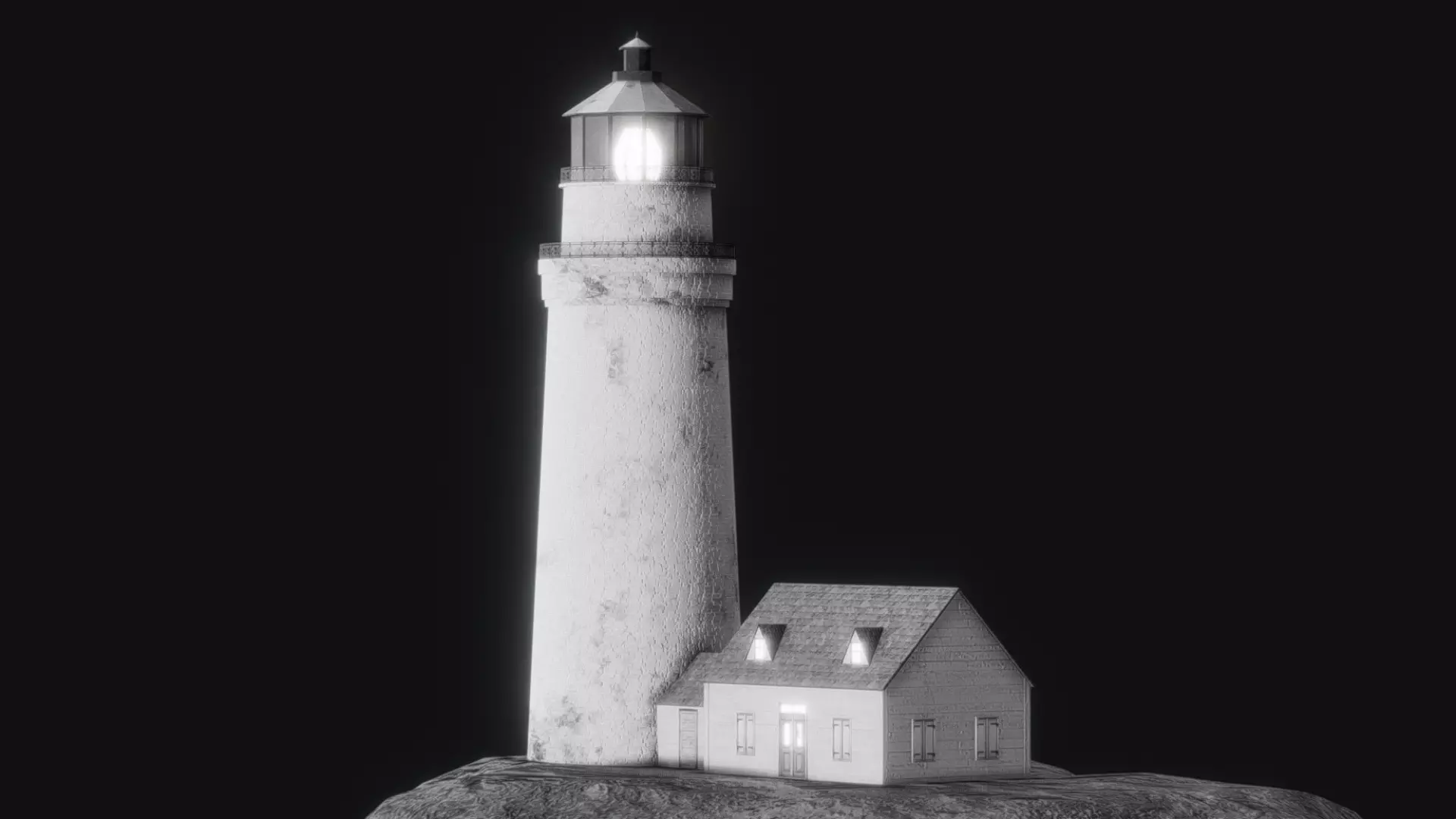 Lighthouse Low-poly 3D model_0