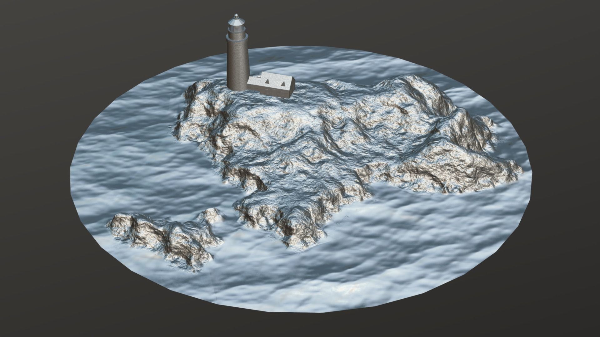 Lighthouse Low-poly 3D model_14