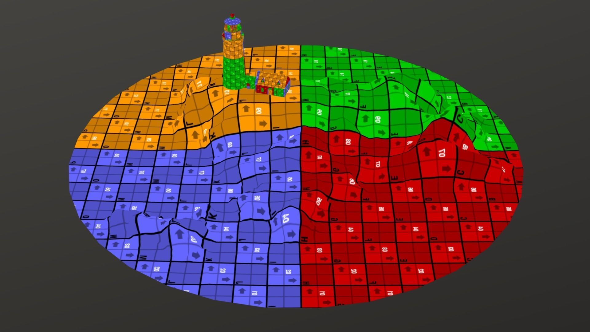 Lighthouse Low-poly 3D model_15