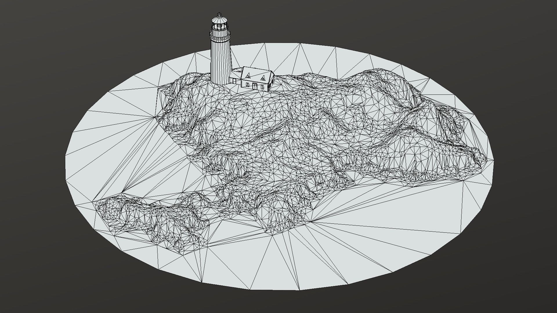 Lighthouse Low-poly 3D model_12
