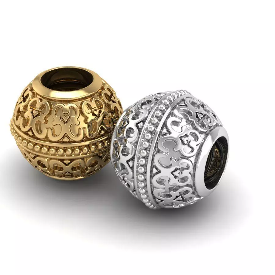 Bali bead charm for 3D print 3D print model_0