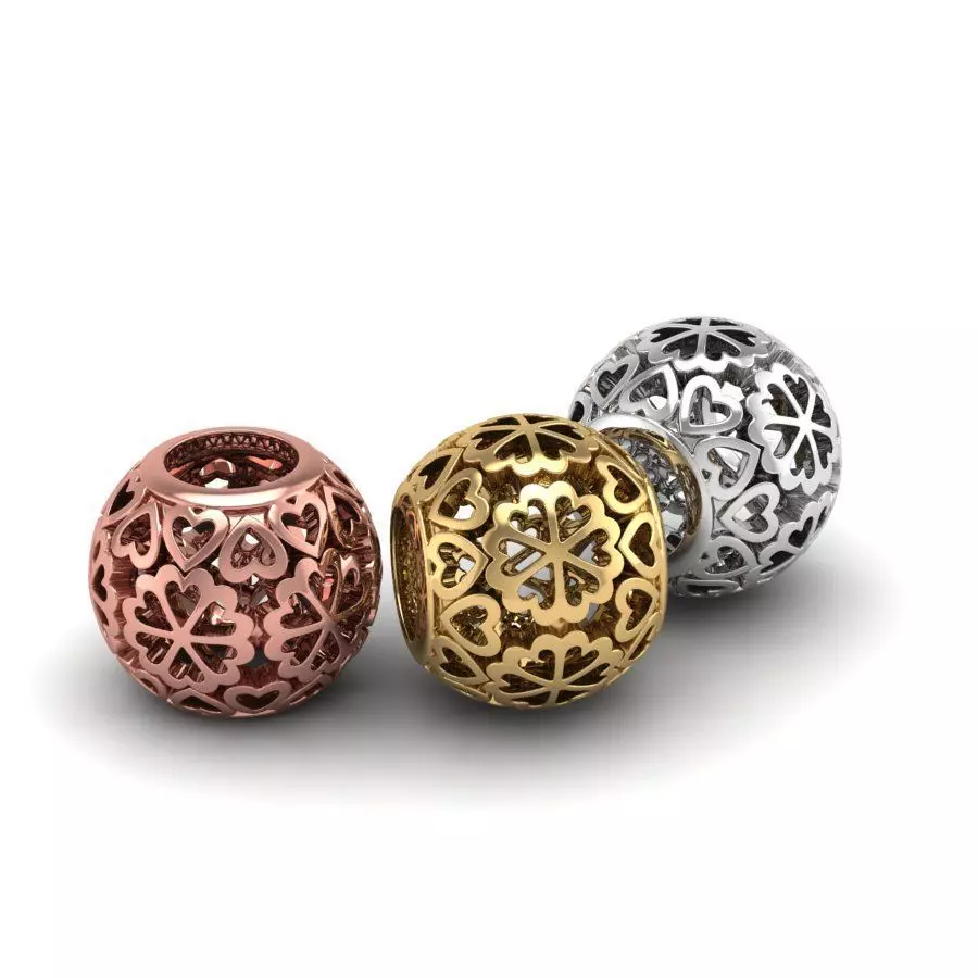 Flower Hollow charm foe 3D print 3D print model_0