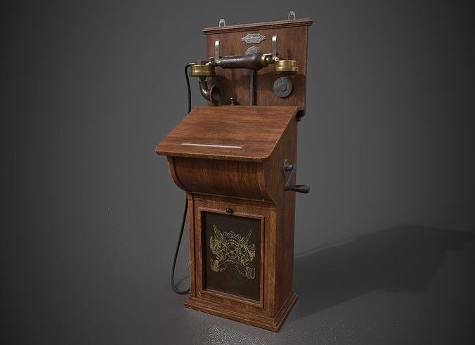 ANTIQUE PHONE Low-poly 3D model