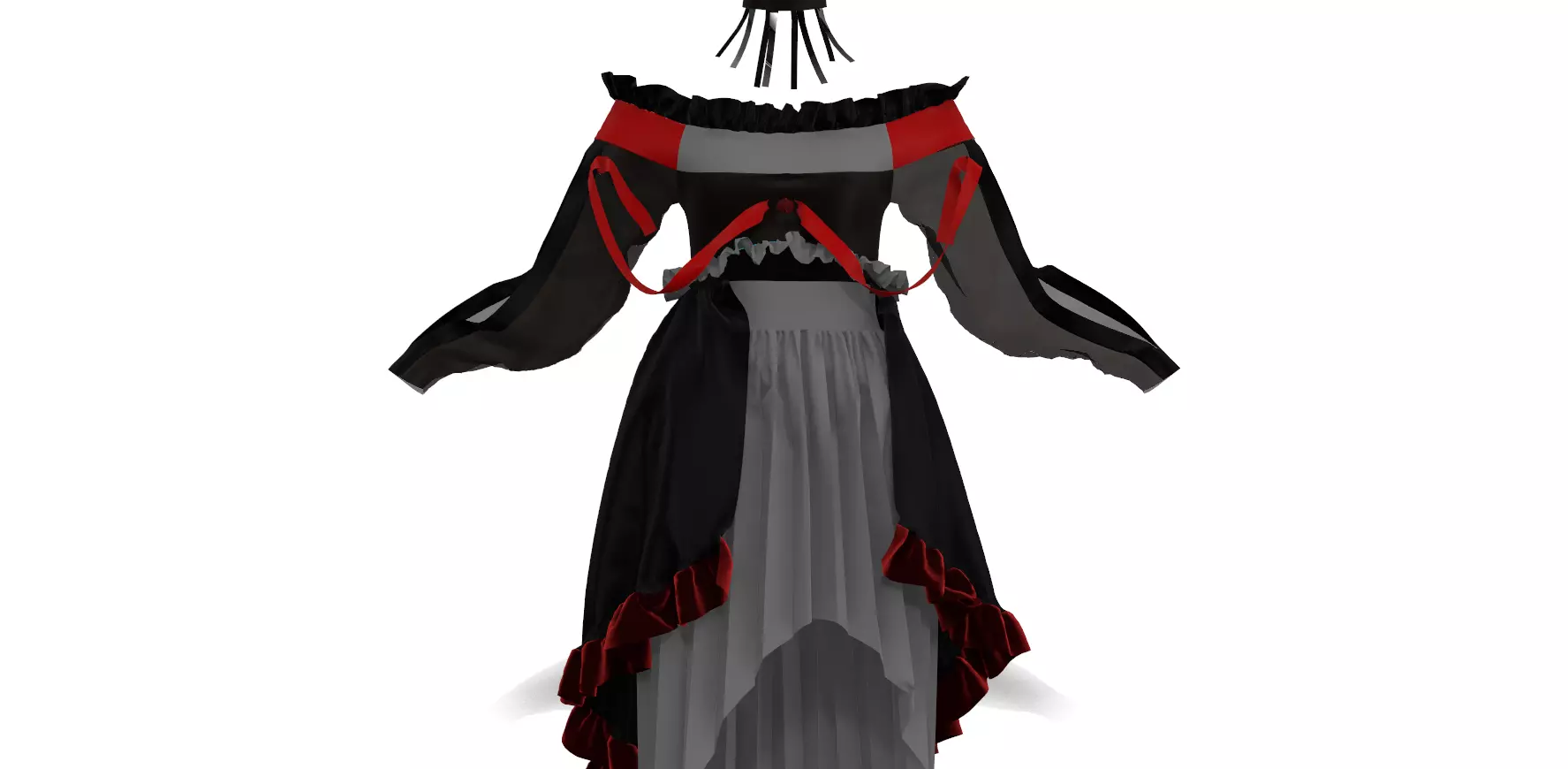 Steampunk Dress 3D model