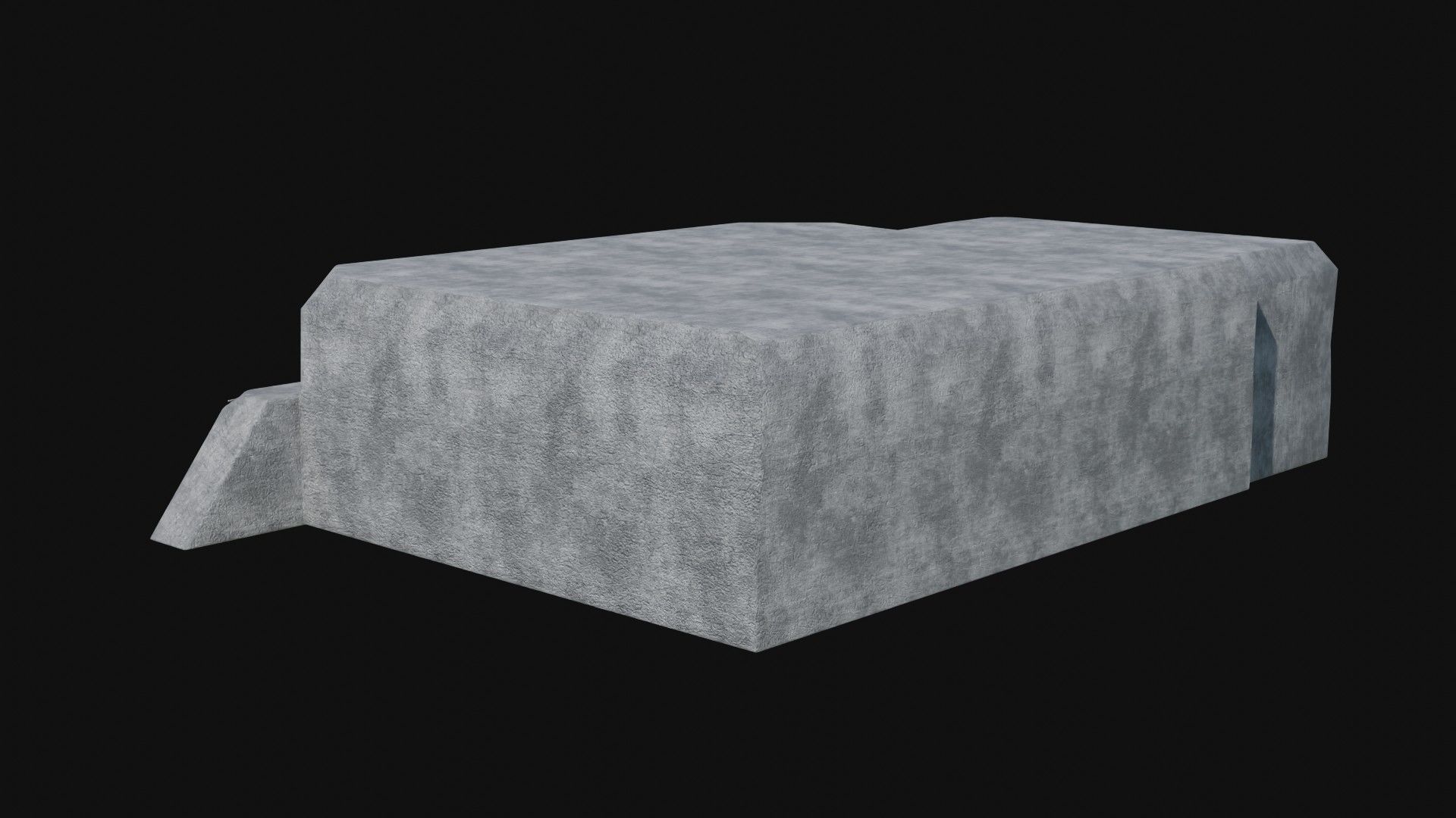 BUNKER MILITARY SHELTER POSTAPO HIDE HOUSE SURVIVAL COLLECTION Low-poly 3D model_14