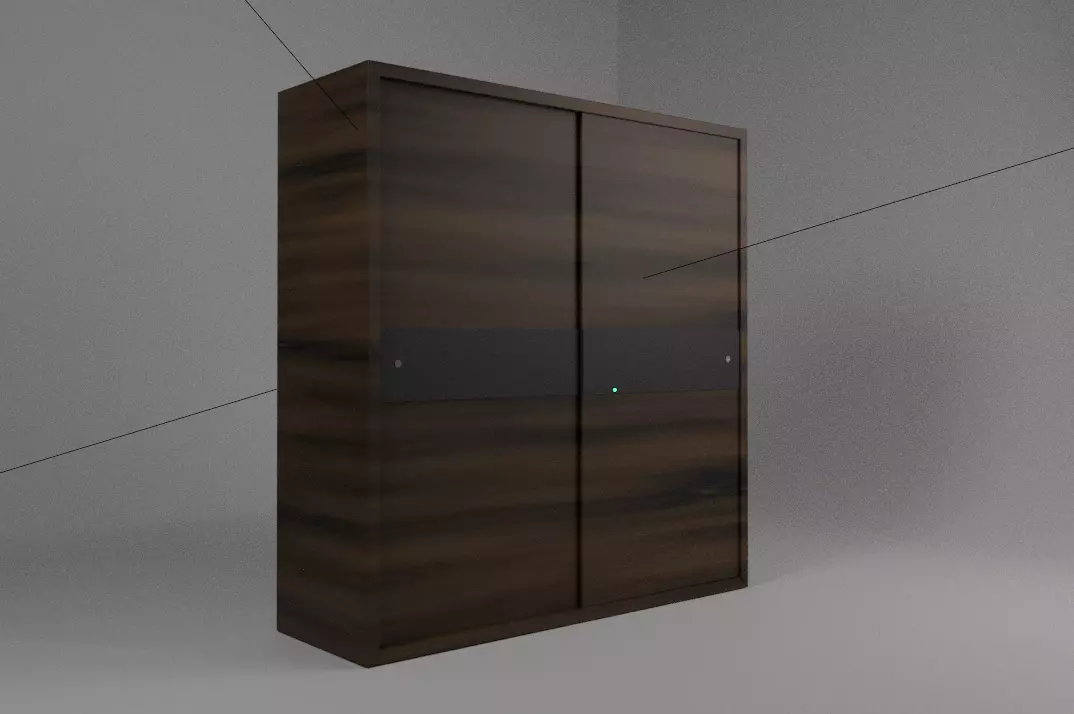 WOODEN CUPBOARD Free 3D model