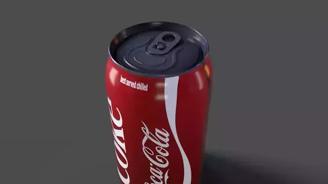 coke coca-cola can Low-poly 3D model