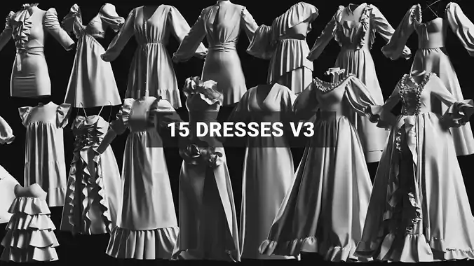 Basemesh Dress Collection v3 3D model