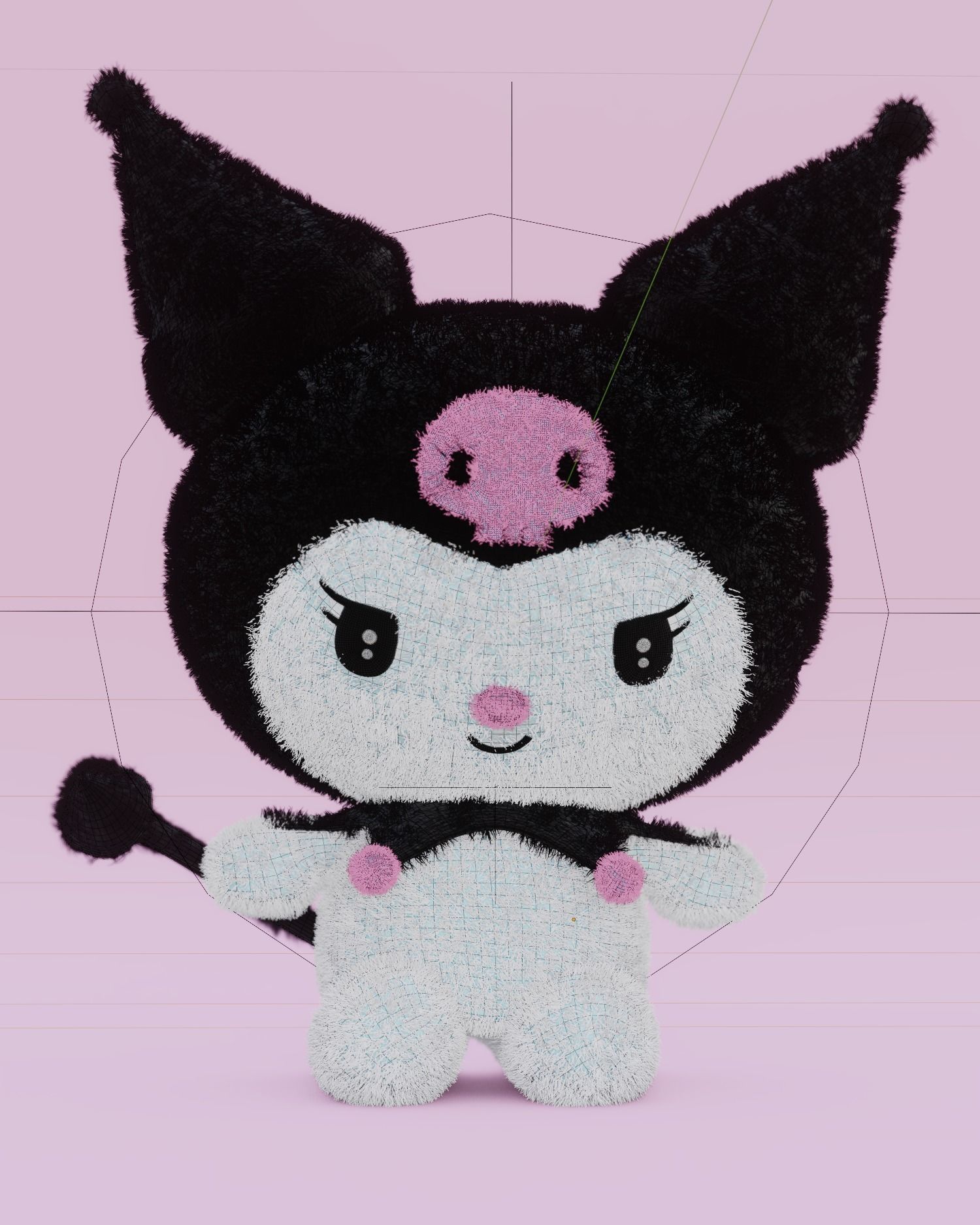 Kuromi Sanrio  3D model_2