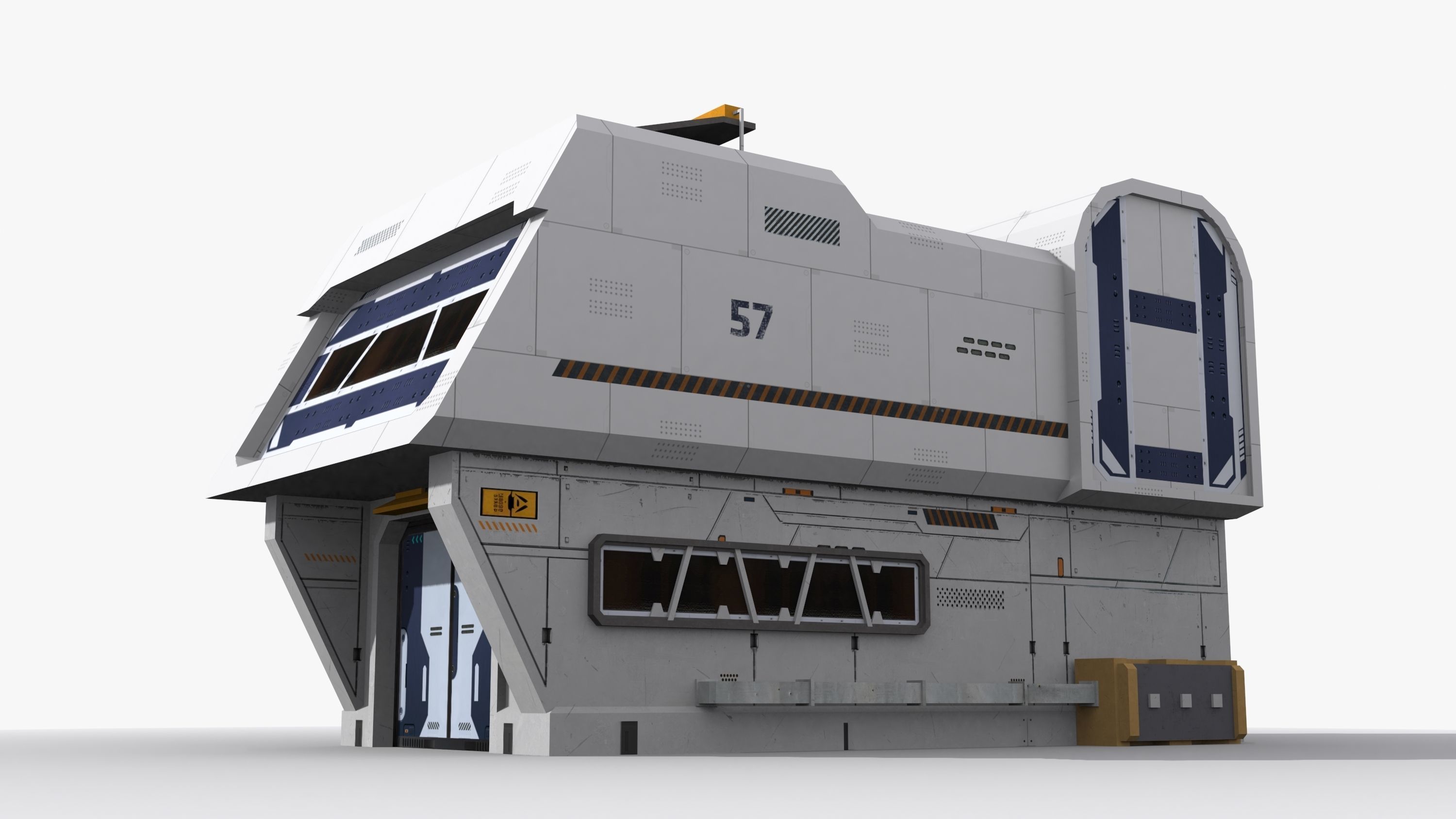 Factory Industrial Sci Fi x11 Low-poly 3D model_4