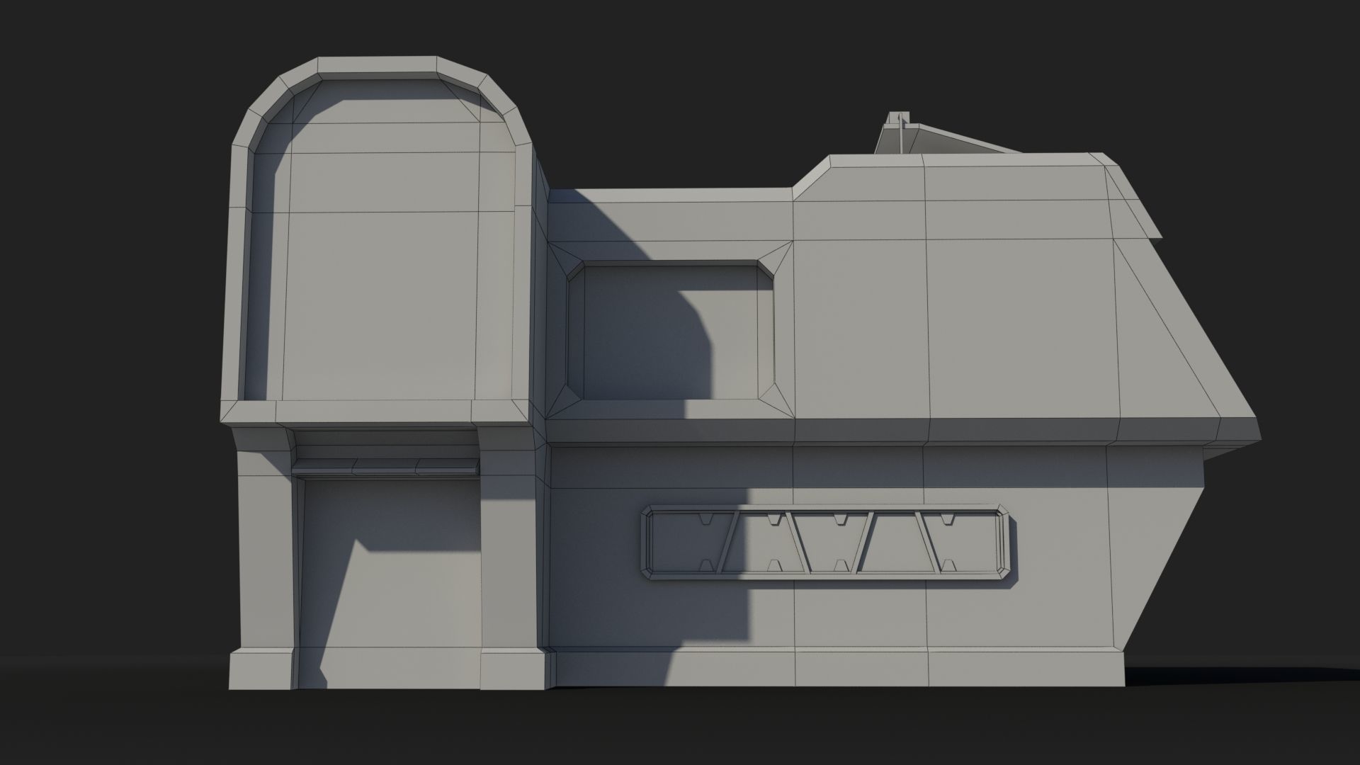 Factory Industrial Sci Fi x11 Low-poly 3D model_6