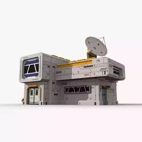 Factory Industrial Sci Fi x13 Low-poly 3D model