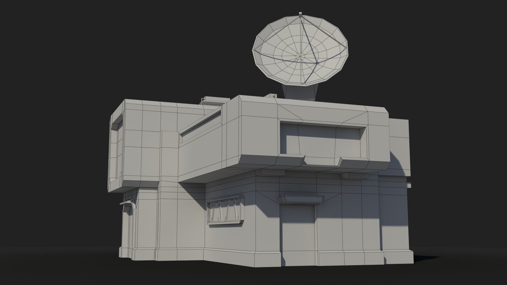 Factory Industrial Sci Fi x13 Low-poly 3D model_8