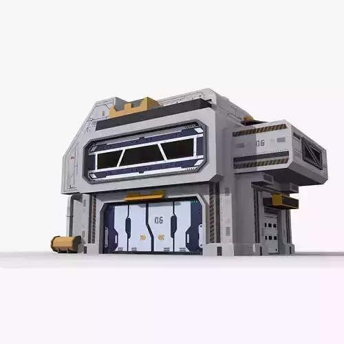 Factory Industrial Sci Fi x14 Low-poly 3D model