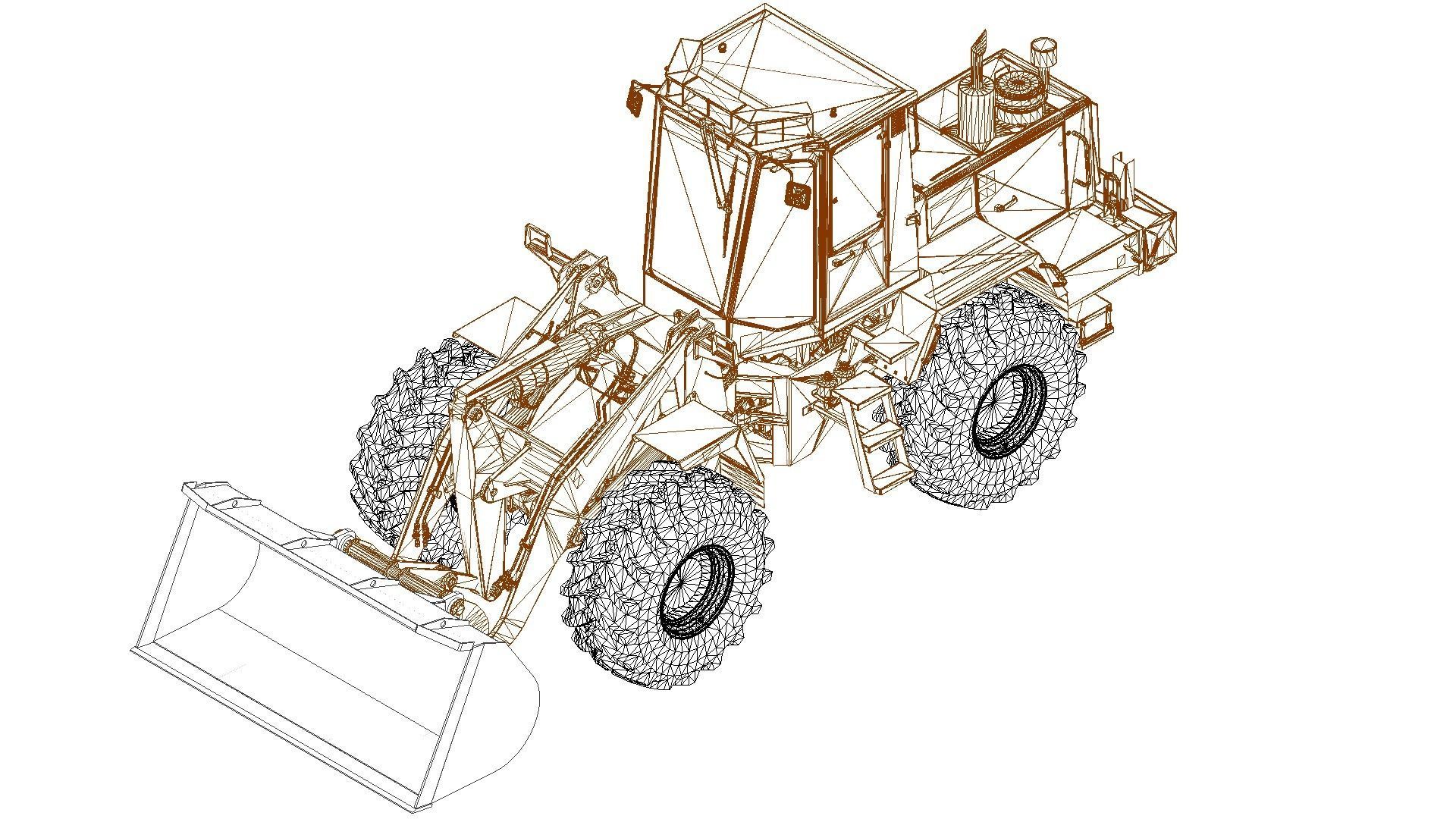  342C5300000 Bucket Amkodor  3D model_5