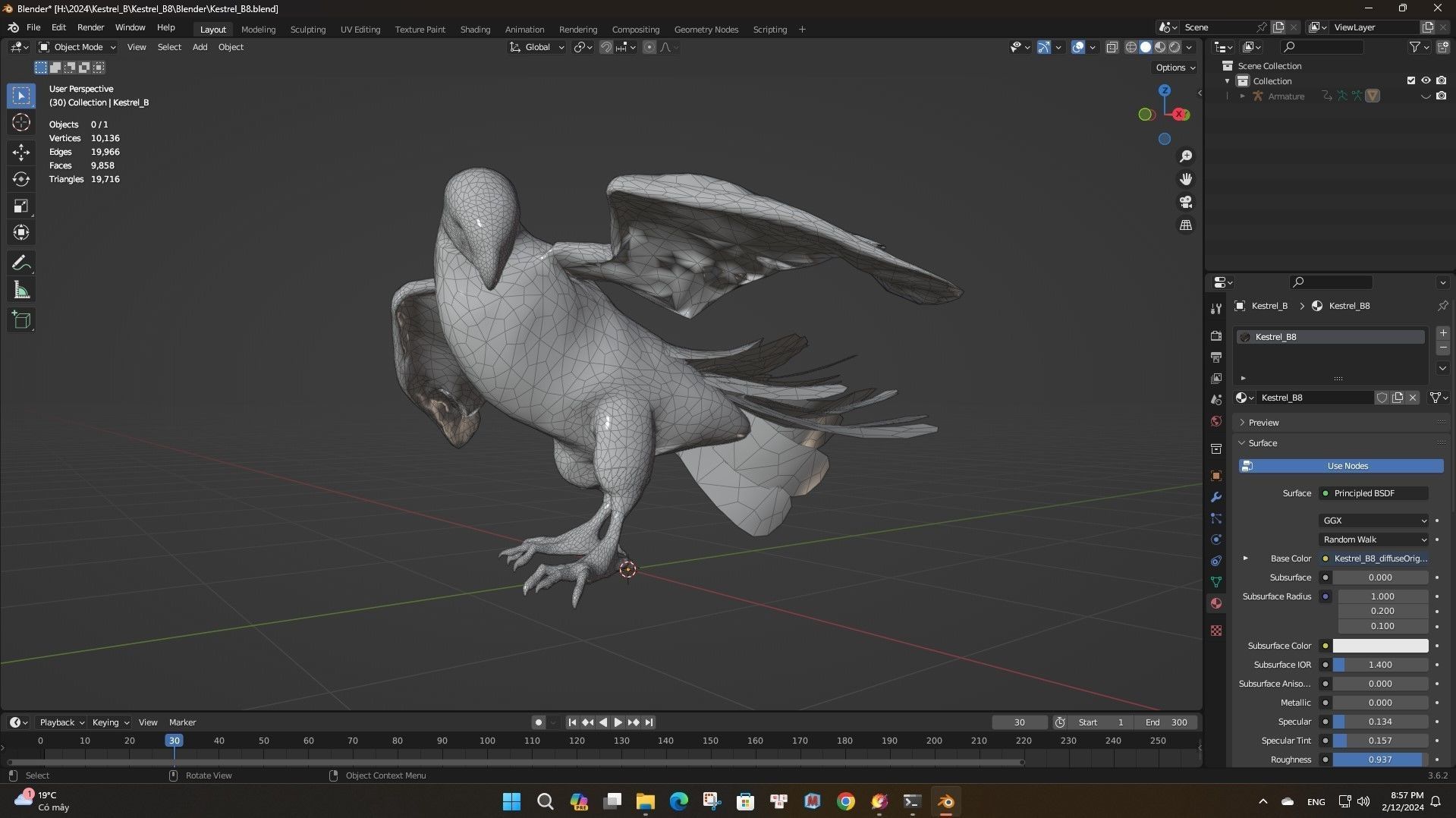 Kestrel B8 Low-poly 3D model_18