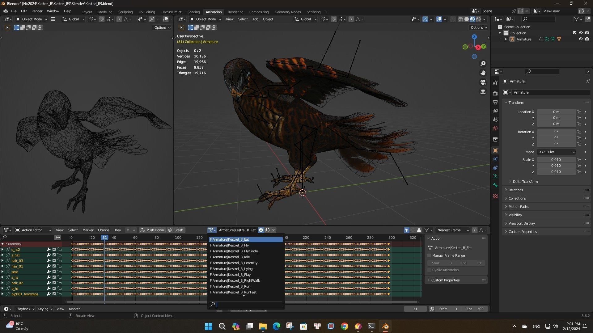 Kestrel B9 Low-poly 3D model_21