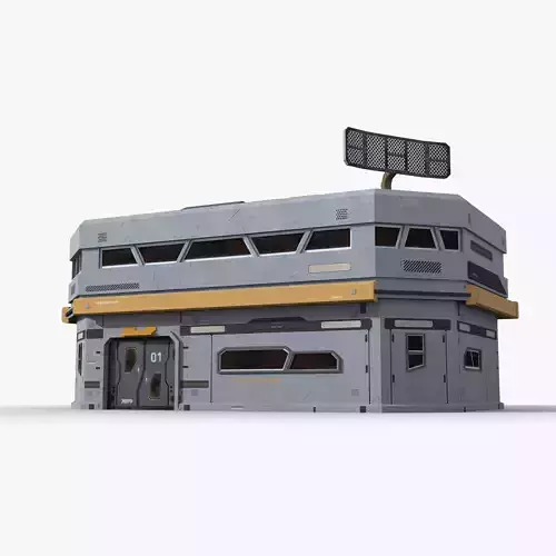 Factory Industrial Sci Fi x24 Low-poly 3D model