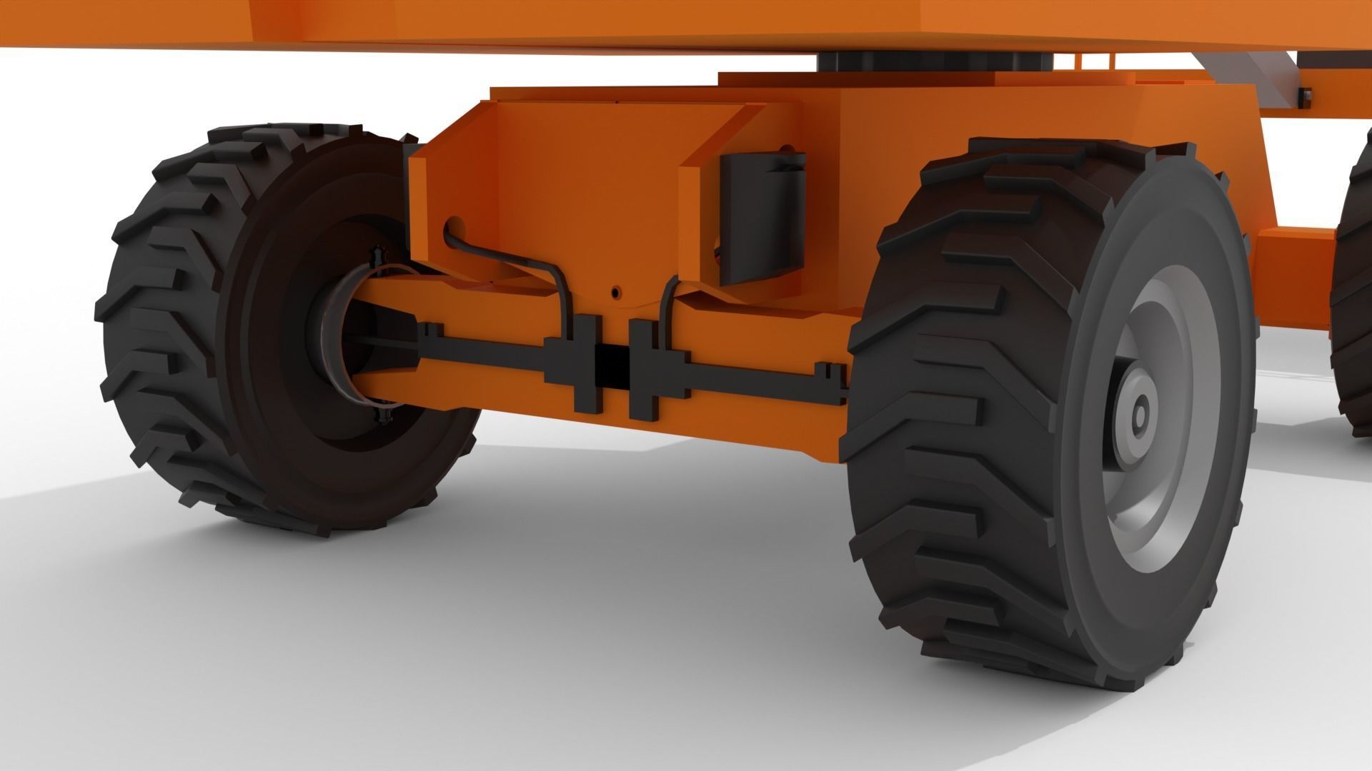 Boom Lift Low-poly 3D model_9