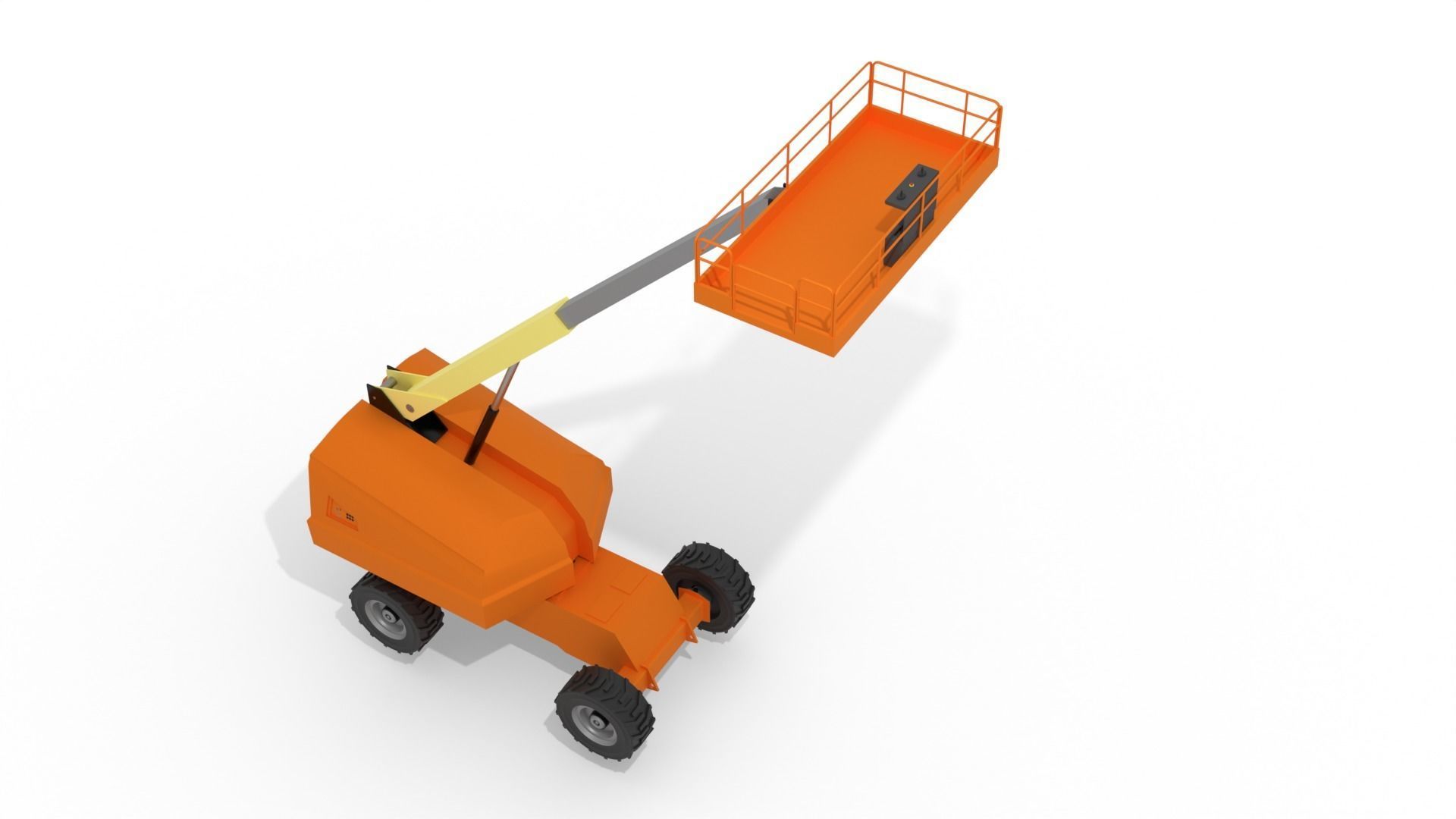 Boom Lift Low-poly 3D model_6