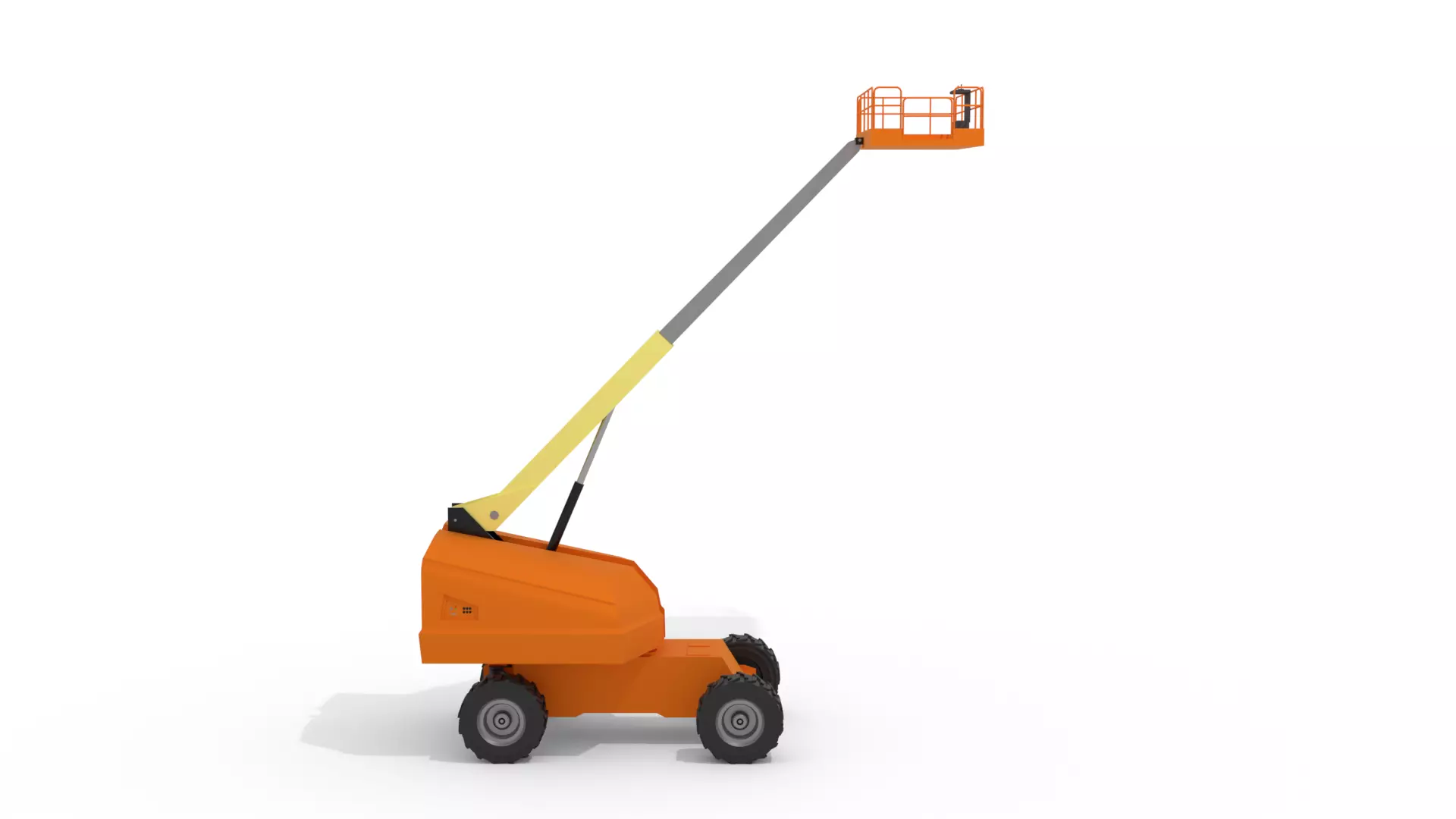 Boom Lift Low-poly 3D model_0