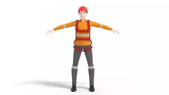 Male Man Worker Character A