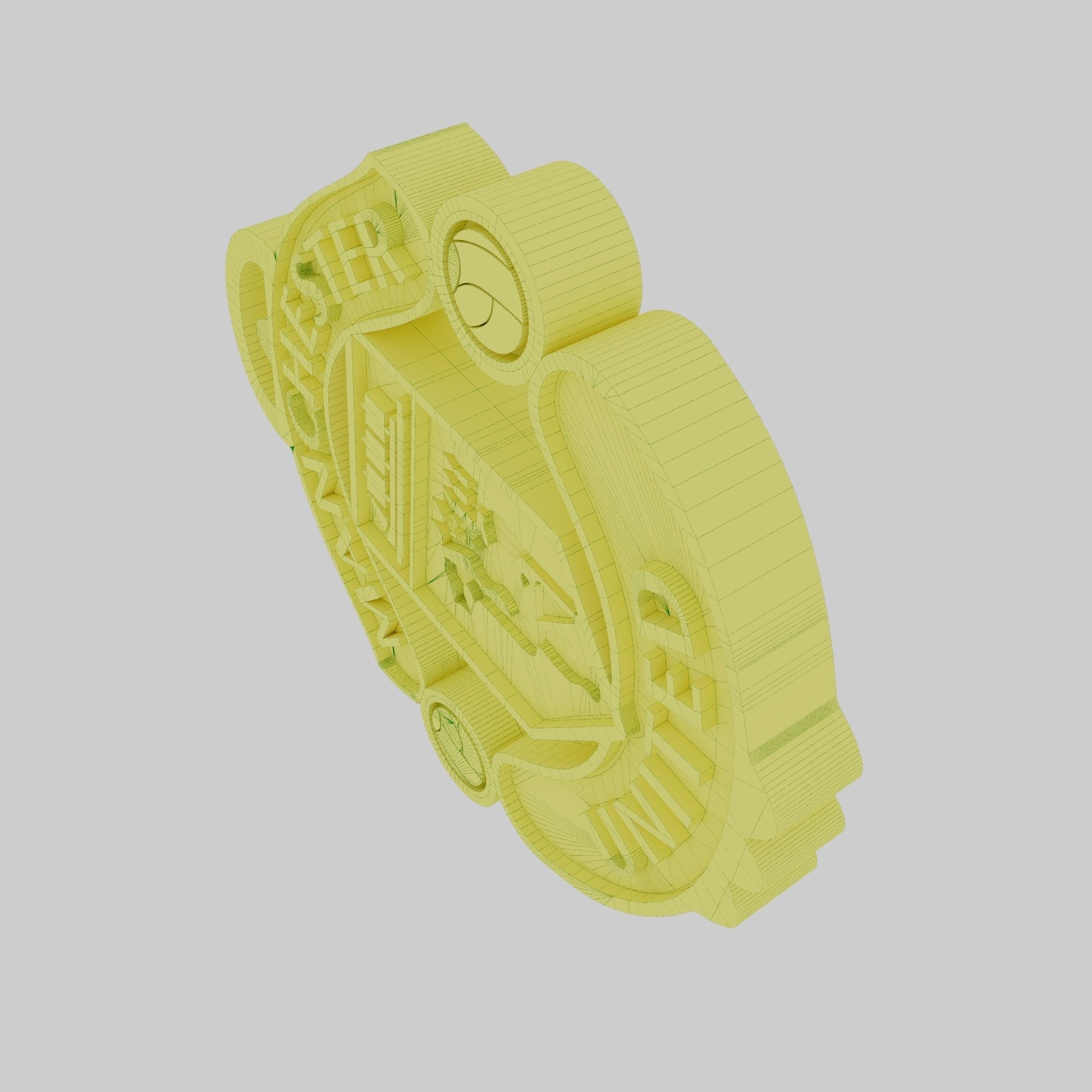 manchester united logo 3d two sided 3D print model_12