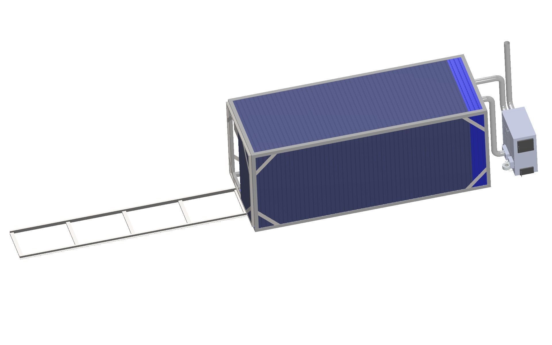 Convection drying chamber for wood 3D model_4