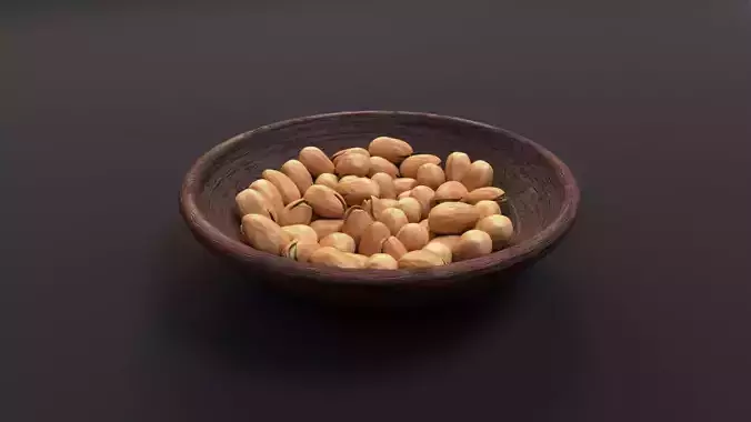 Dish with pistachios