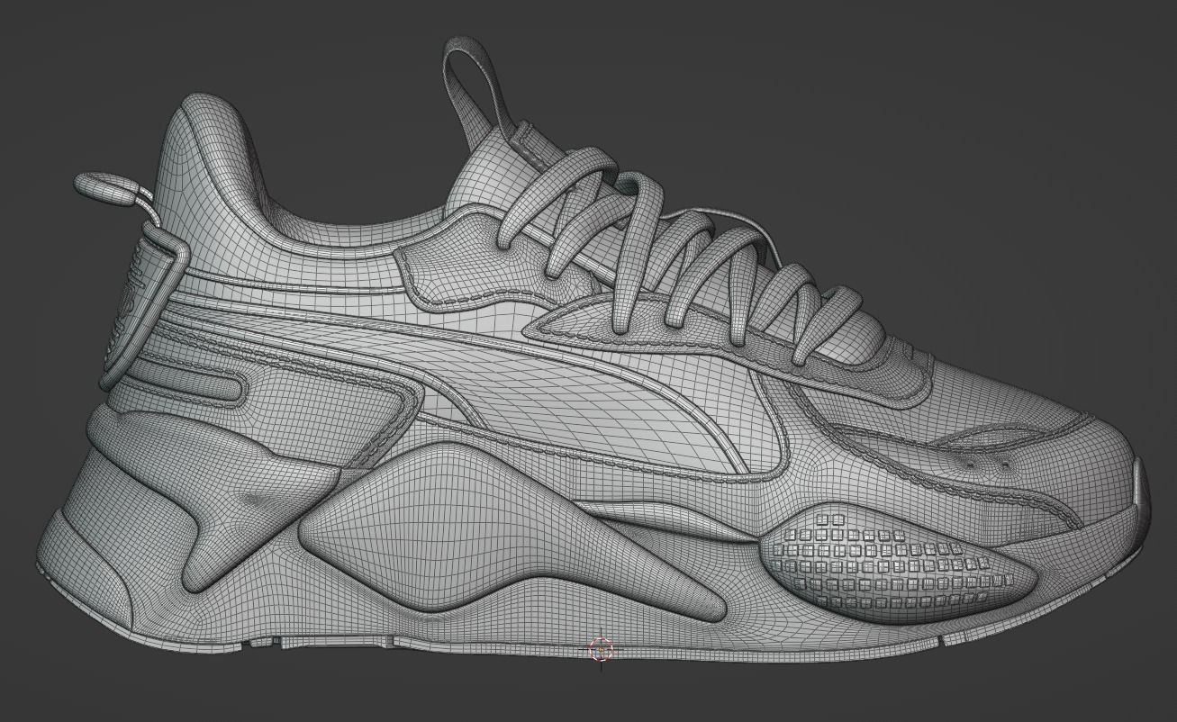 Puma Shoes Low-poly 3D model_12