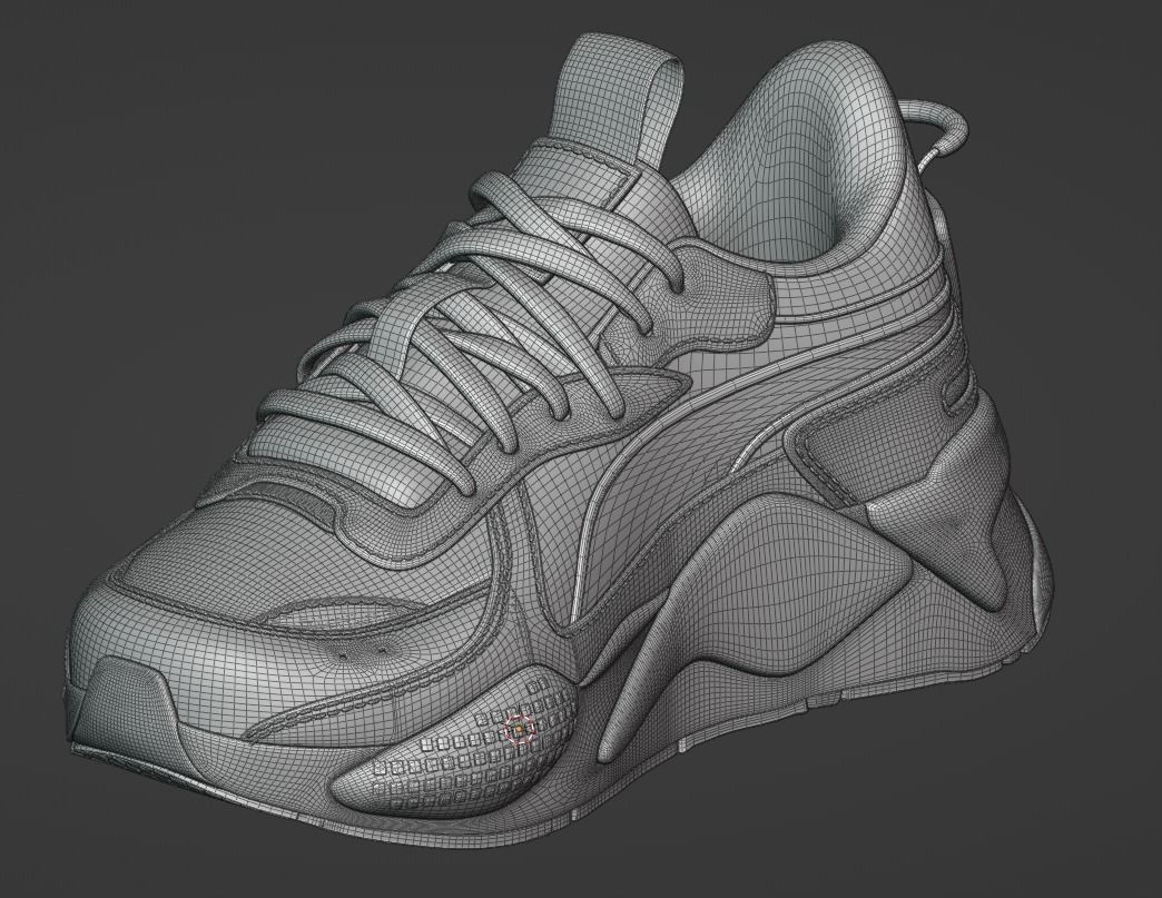 Puma Shoes Low-poly 3D model_10