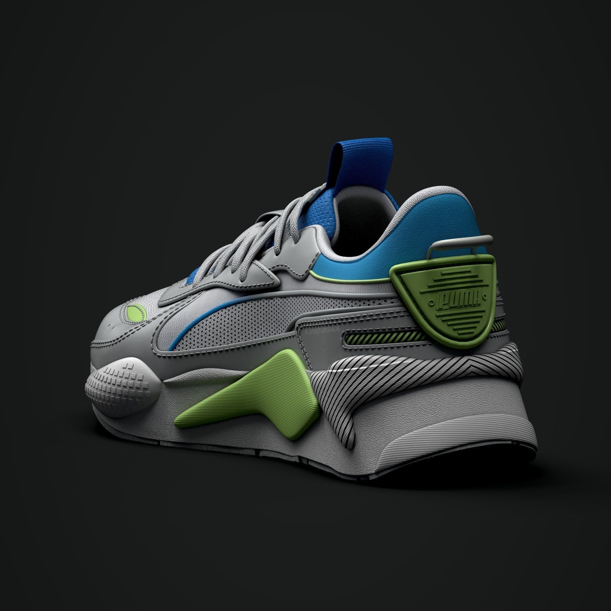 Puma Shoes Low-poly 3D model_5
