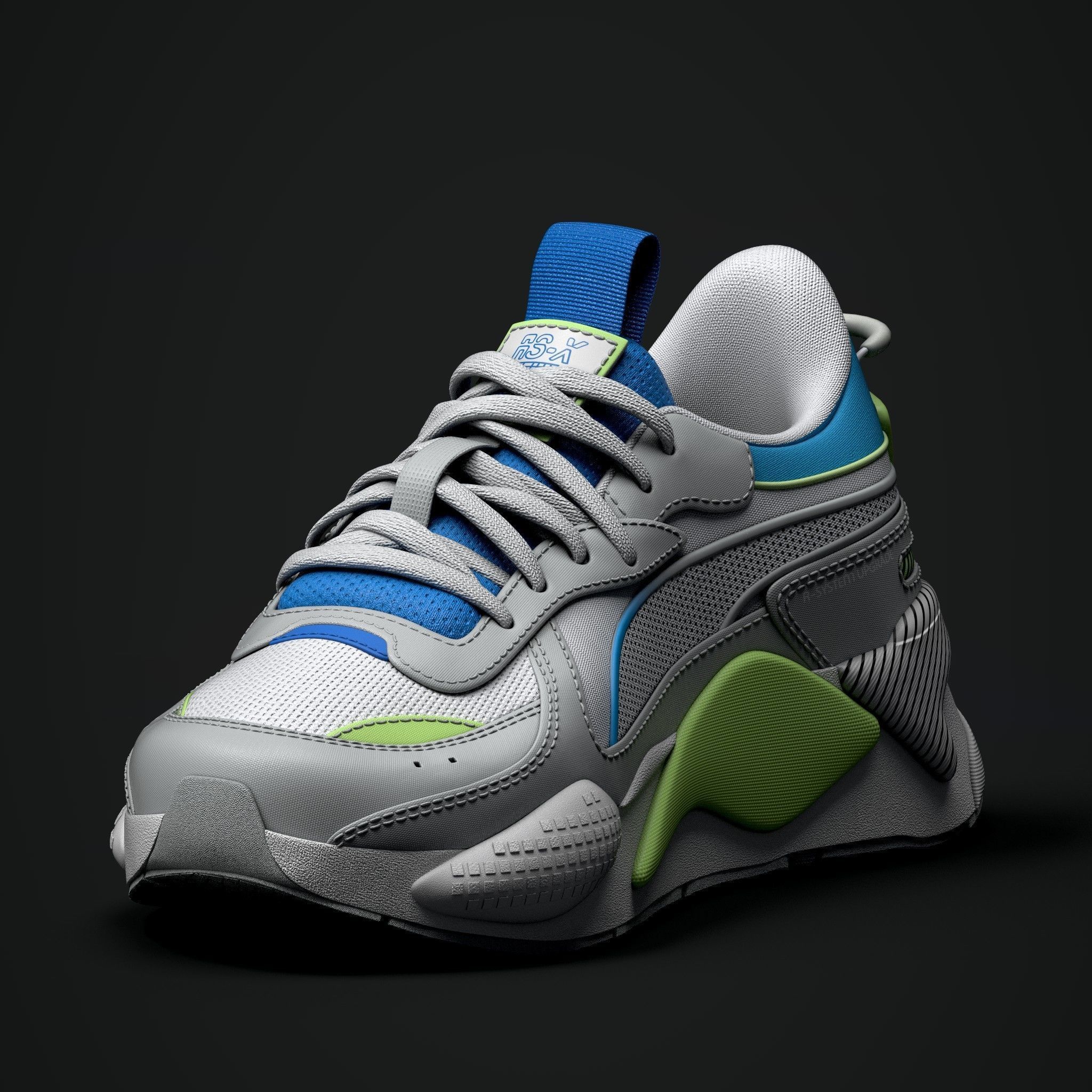 Puma Shoes Low-poly 3D model_1
