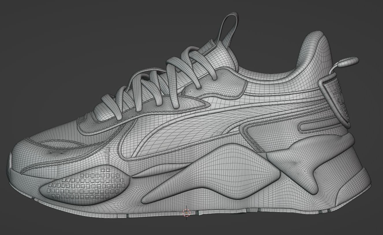 Puma Shoes Low-poly 3D model_9