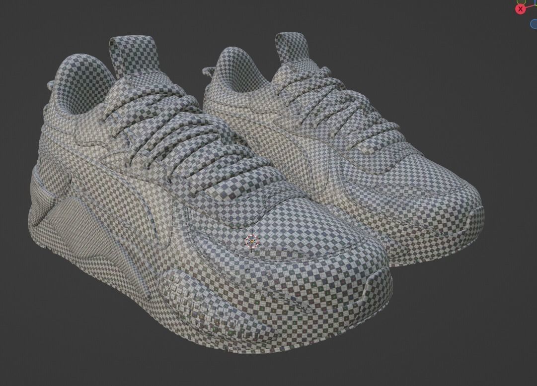Puma Shoes Low-poly 3D model_16