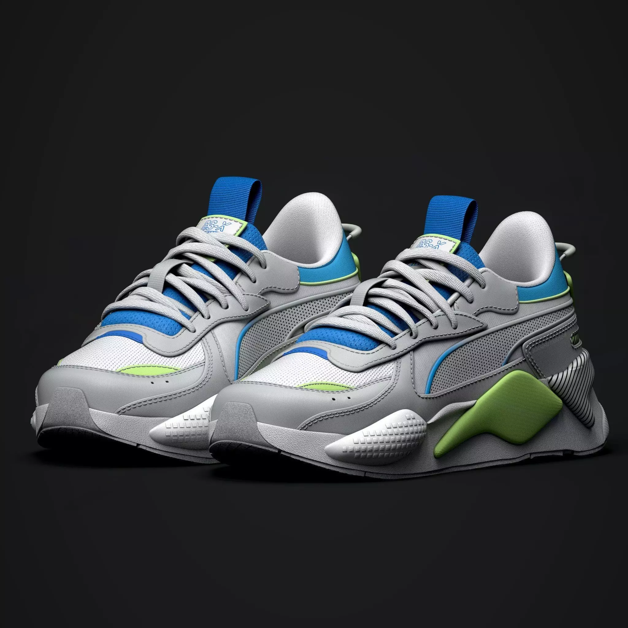 Puma Shoes Low-poly 3D model_0