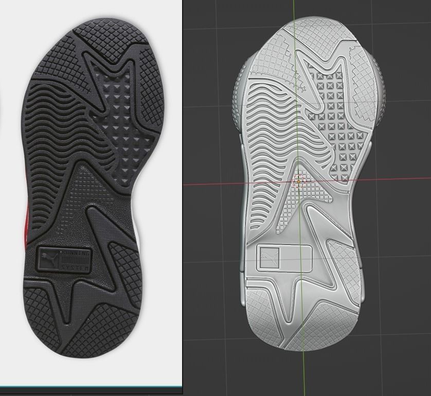Puma Shoes Low-poly 3D model_6