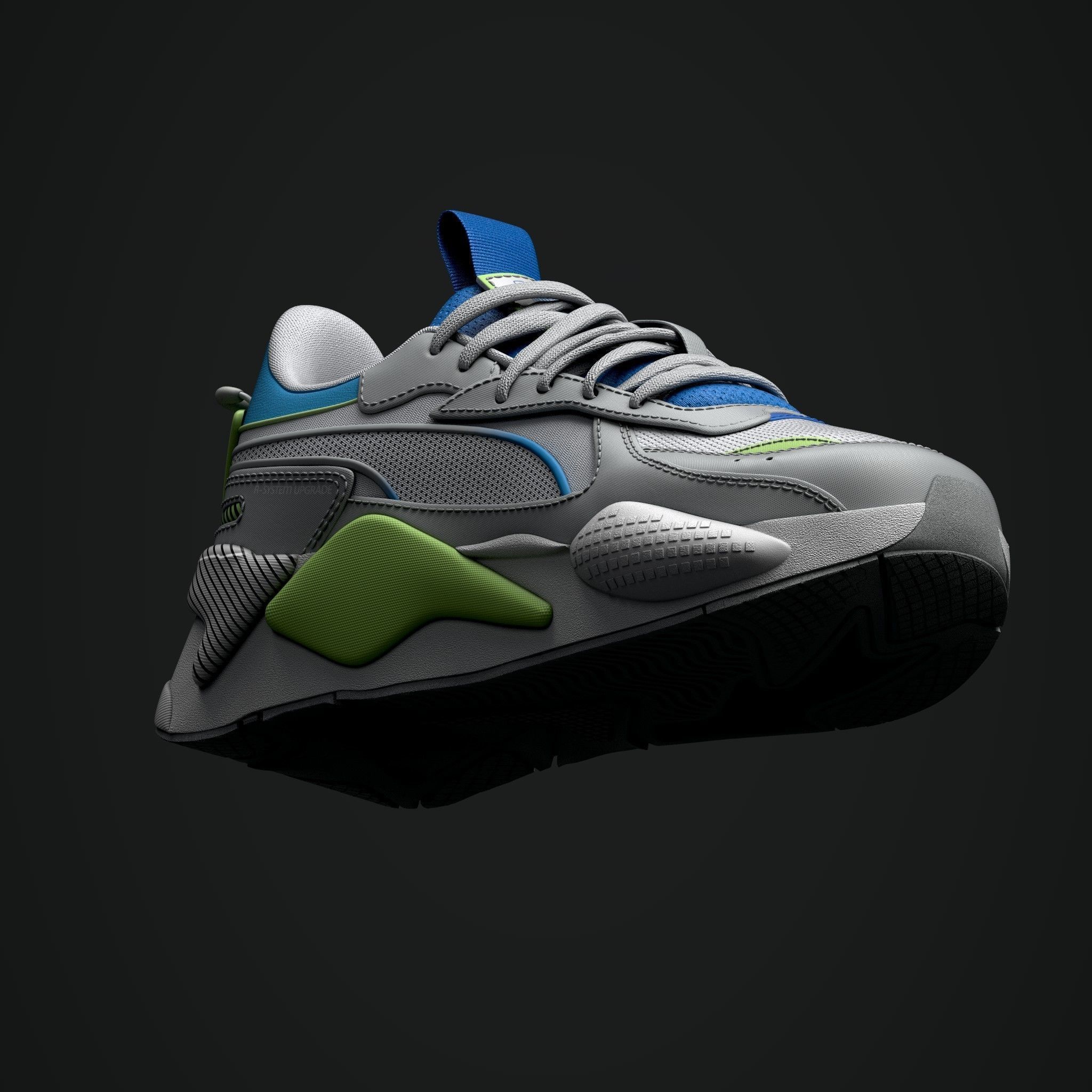 Puma Shoes Low-poly 3D model_4