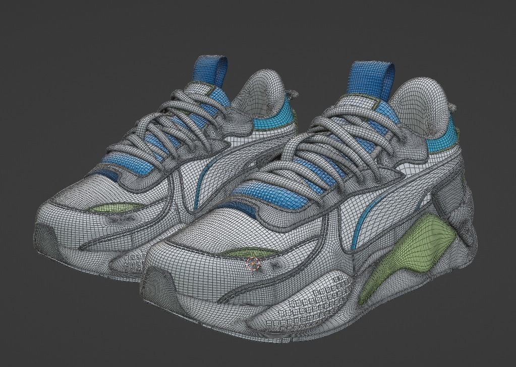 Puma Shoes Low-poly 3D model_13