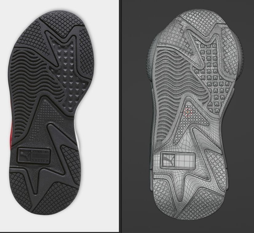 Puma Shoes Low-poly 3D model_14