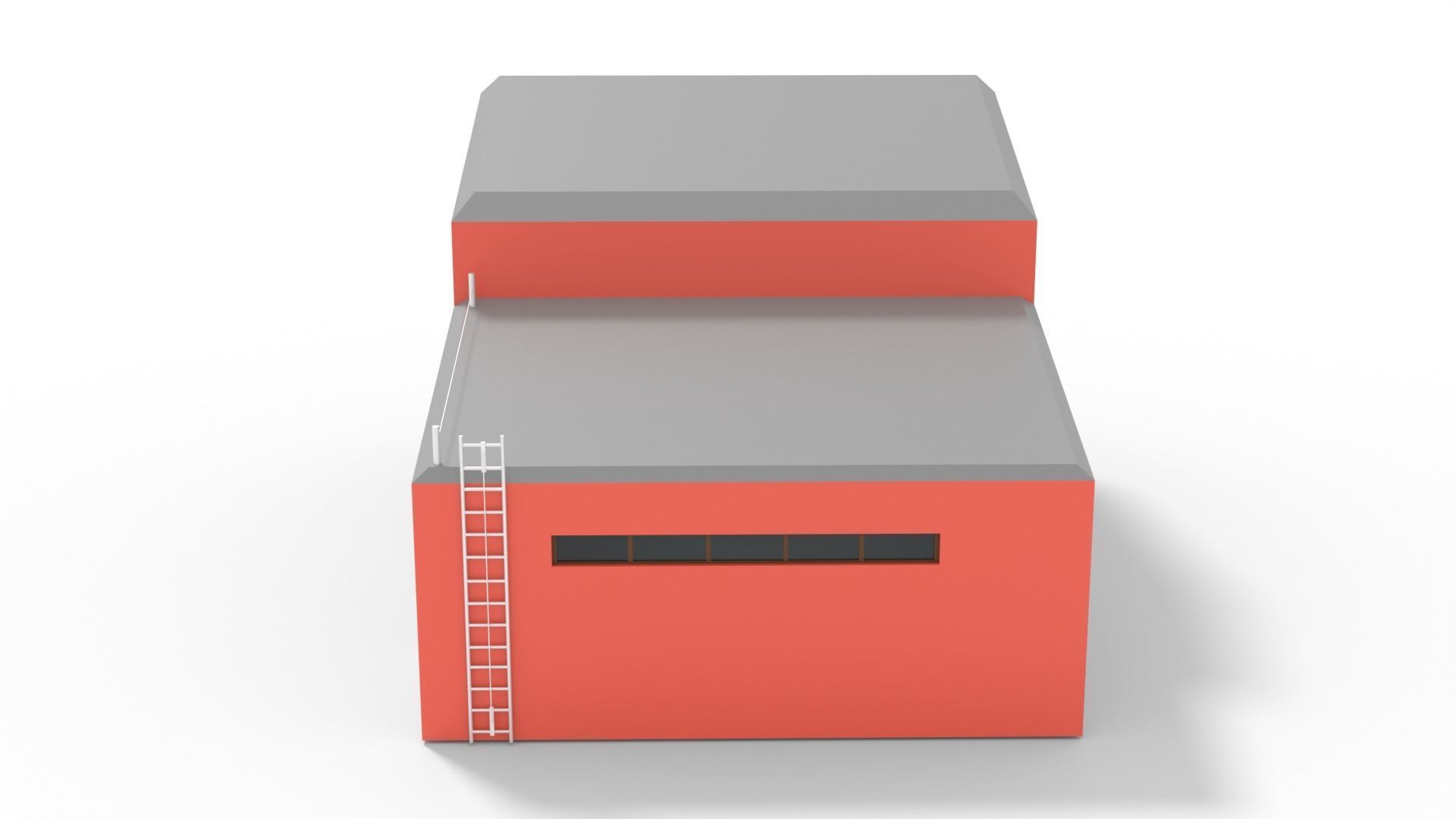 Factory Buildig A Free low-poly 3D model_2