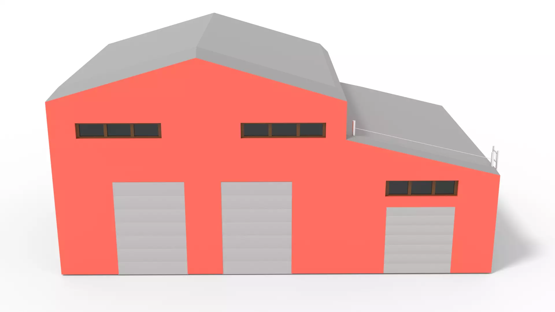 Factory Buildig A Free low-poly 3D model_0