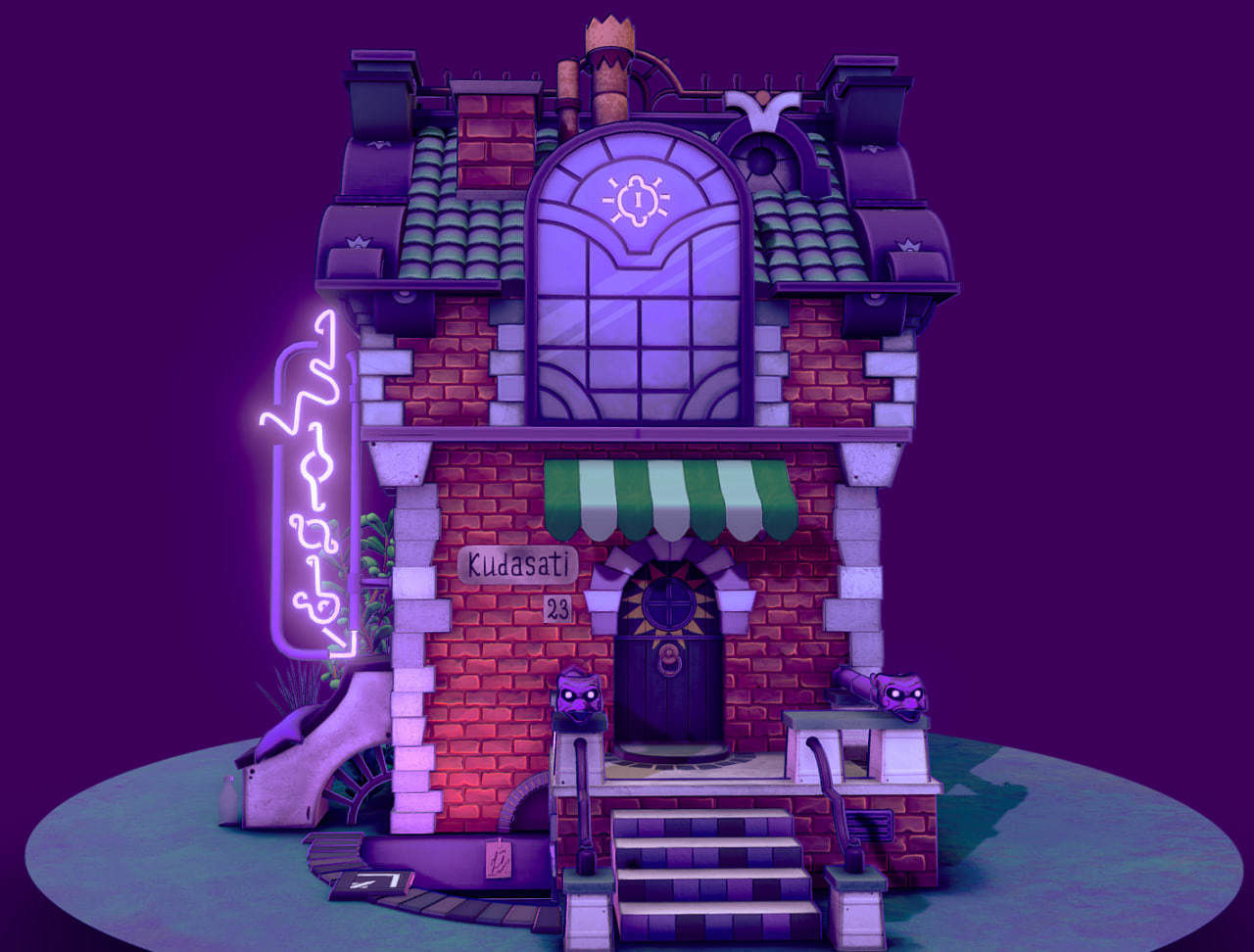 Stylized Shop Low-poly 3D model_2