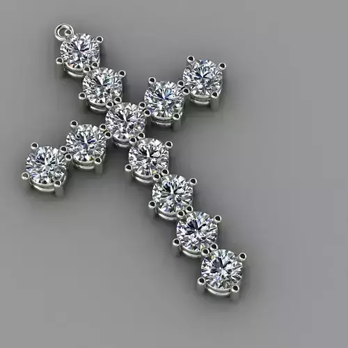 KUTSAL PIRLANTA HAC KOLYE 3DM STL OBJ FBX  3D BASKI MODELI 