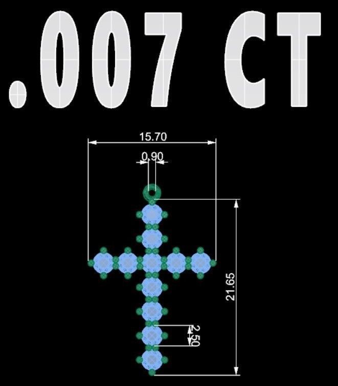 KUTSAL PIRLANTA HAC KOLYE 3DM STL OBJ FBX 3D BASKI MODELI 3D print model_11
